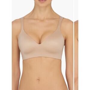 Natori Revelation Wireless Contour Bra Nude Sz 34 DD
